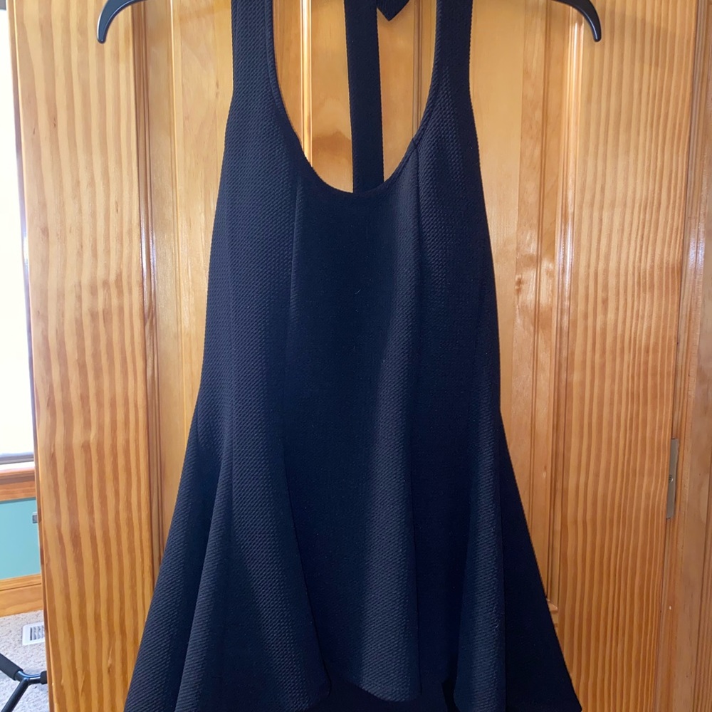 Black halter top